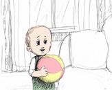 Кадр из мультфильма о детях без присмотра на дороге